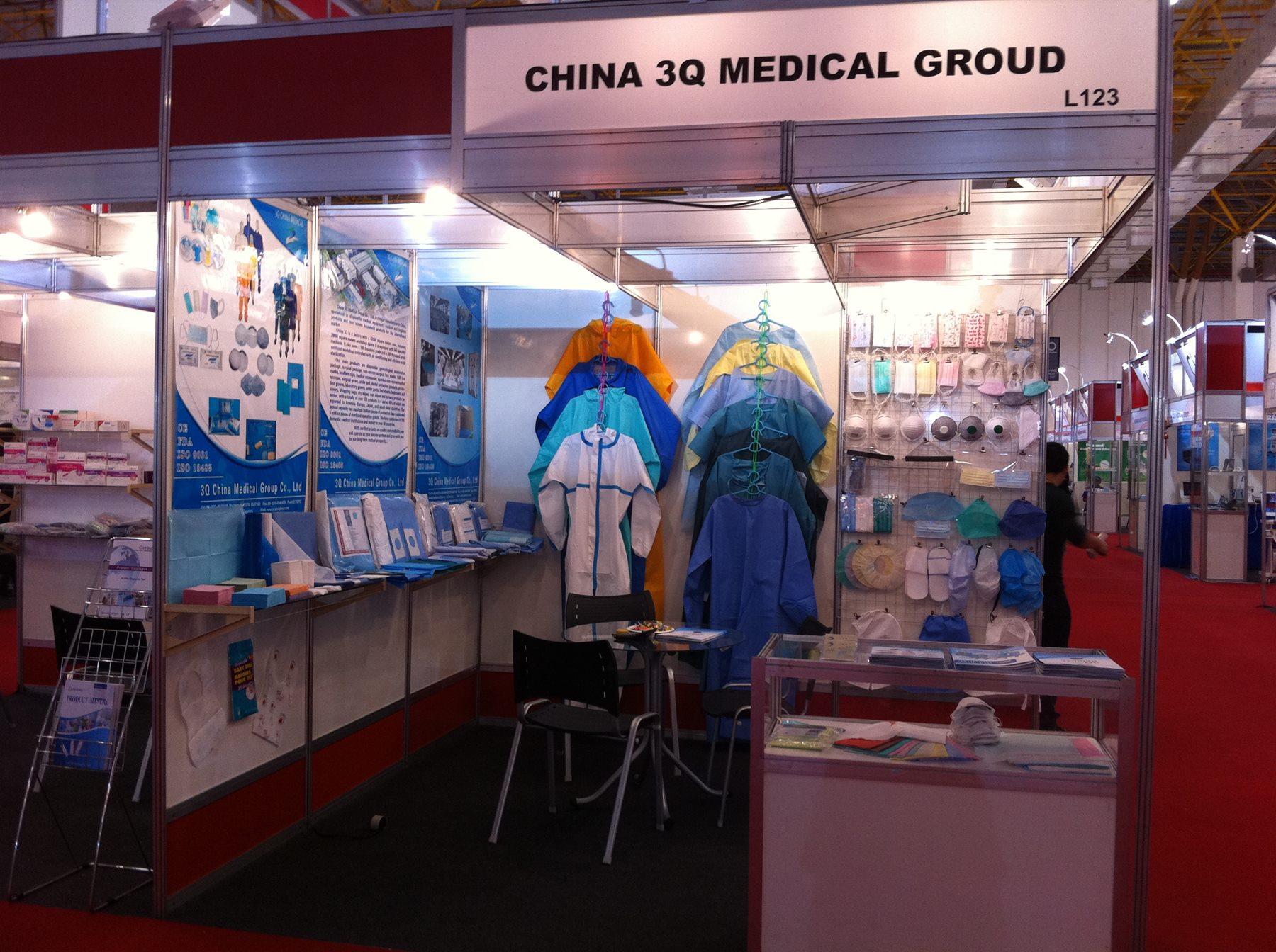SAN QI MEDICAL booth at a medical exhibition in Brazil in 2013